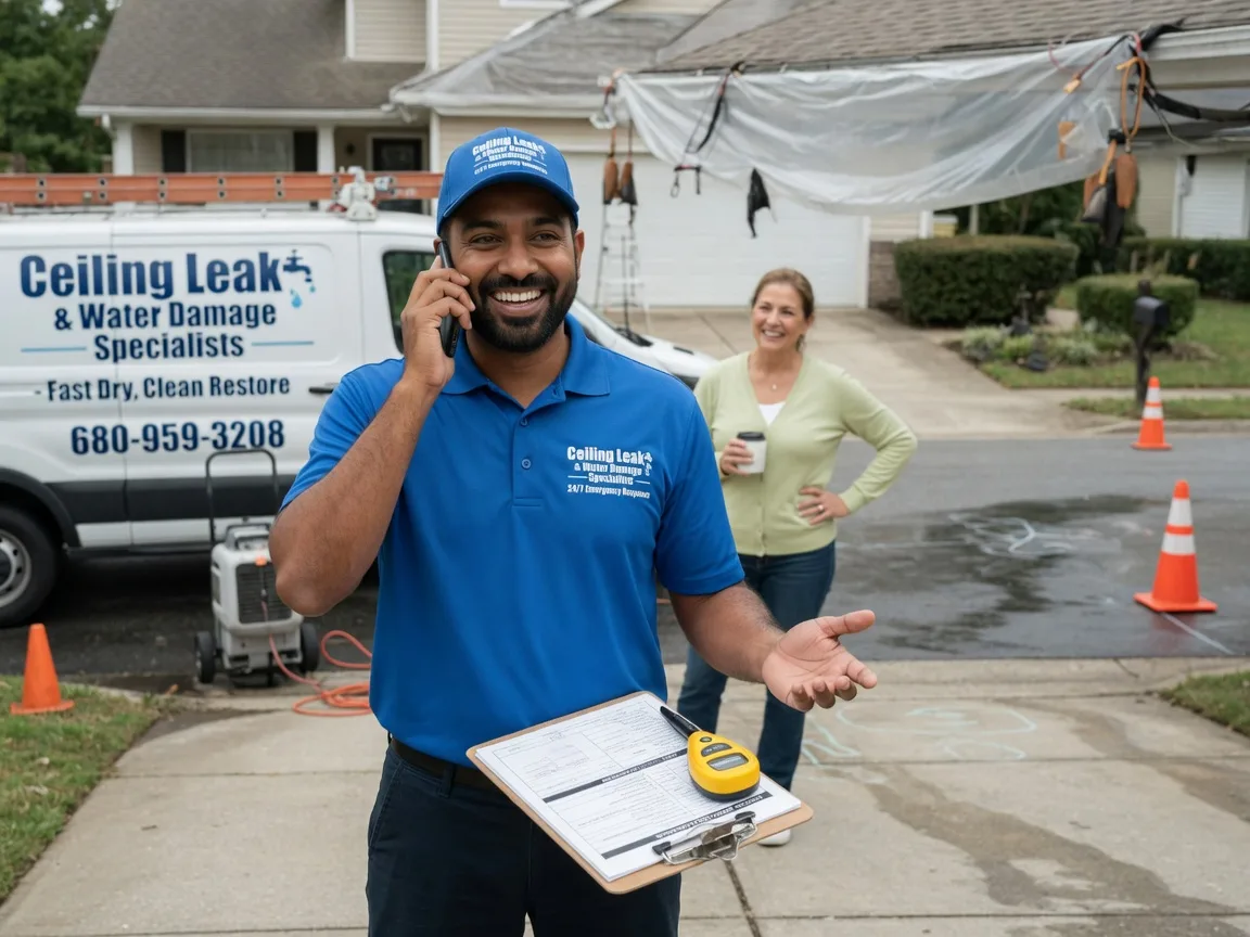 Ceiling Leak Cleanup Dike, TX FAQs